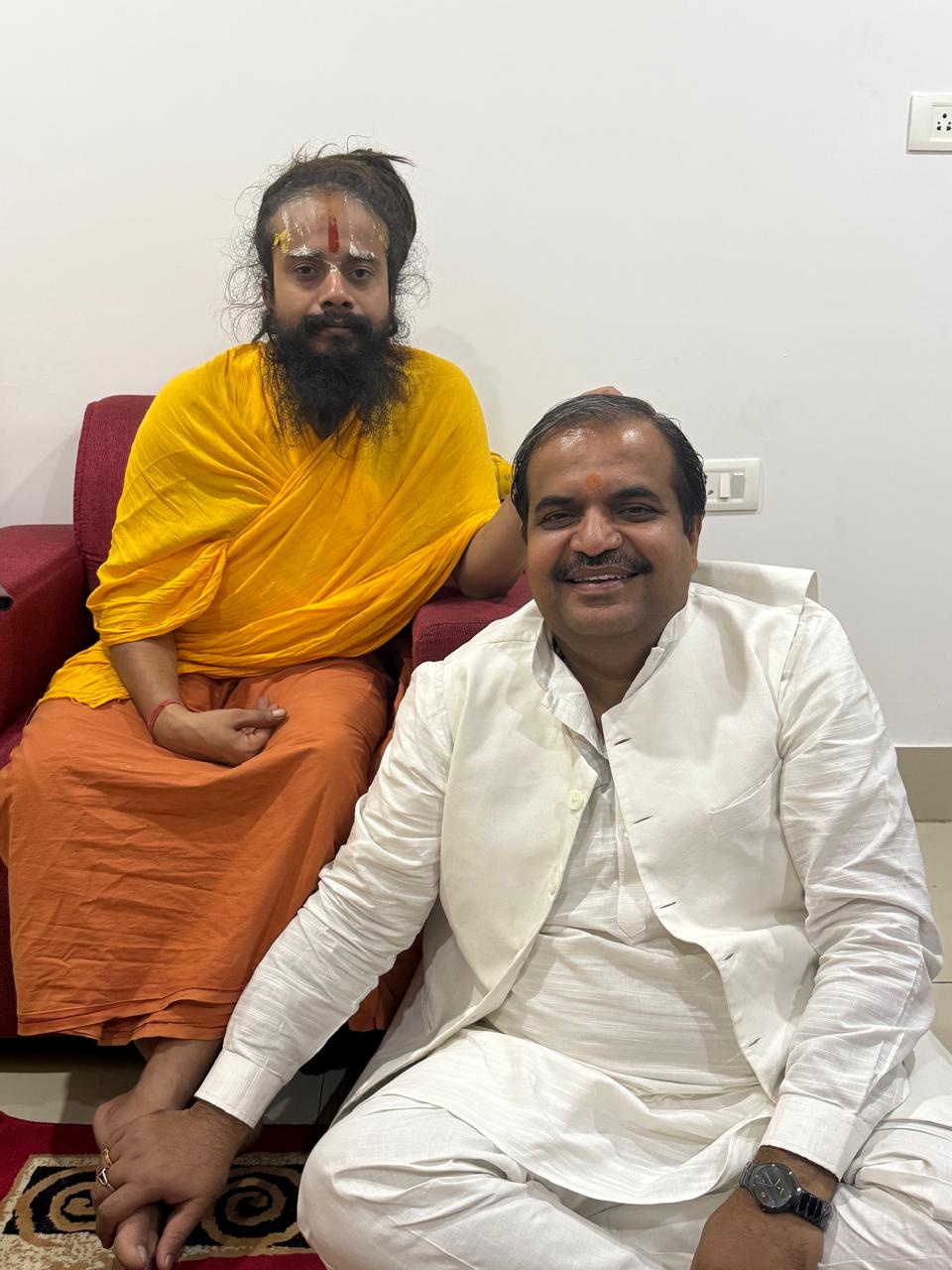 Pandit Ashwani Bhardwaj with known person